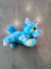 Rainbow Unicorn Plush Toy     Stuffed Animal     7    Blue Tie-dye     Nwt