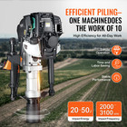 37 77cc Gas-powered T Post Driver 4-stroke Fence Piling Pounder W  2 Head