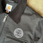 Carhartt Detroit Jacket Mens Xl Black Blanket Lined 103828 Duck Canvas Gaf Logo