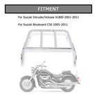 Sissy Bar Rear Luggage Rack For Suzuki Boulevard C50 Intruder Vl800 Chrome