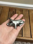 Vintage Hudson Pewter Cast Metal Miniature 2  Long Figurine Snail Slug W  Shell