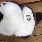 Princess Soft Toy Brown   White Dog Plush Bow Stuffed Animal Toy