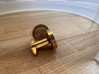 Vintage Foster Usa Pat Pend Medical Doctor Caduceus Symbol Gold Tone Cufflinks