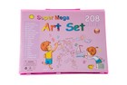 Super Mega Art Set 208 Pieces Kids Drawing Painting Craft Kit In Carry Case