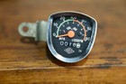 Vintage Muscle Bike Speedometer Checkered Flag For Schwinn Stingray Sears Murray