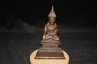 S1206 Bronze 18th Century Shan Burmese Temple Buddha  Shan States Of North Burma