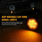 For Jeep Wrangler Jk 4pcs Led Front Turn Signal Lights side Marker Fender Lights