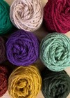 Scrap Yarn Granny Square Plastic Canvas Scrap Afghan Stash 12 Mini Cakes