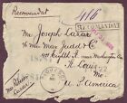 Romania - 1888 Ploesti Early Registered Cover To The Usa - Very Rare   