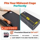 Luftpets Guinea Pig Cage Liners 5 Pcs  Washable Midwest 5 Pack  Dark Gray