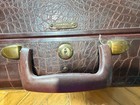 Vtg Mcm Samsonite Faux Alligator Hard Suitcase Luggage 4121 Circa 1940s Euc