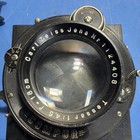      Vintage Carl Zeiss Jena Tessar 18cm F 4 5 Lens In Compur Shutter