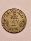 1928          Canada Canadian One Cent Key World Coin George V Km28 Vf-xf Free Ship 