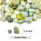 Yiszm 2lbs Jade Pebbles For Plants  1-2 Inch High Polished 2 Pounds 