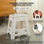 16 Inch Folding Step Stool Max Load 400 Lbs Chair   Plastic Stools For Adults
