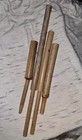 Lot Of Vintage Wooden Spindles  Drop Spindles  Primitive Hand Spinning   Textile