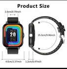 Black Smart Watch Fitness Bluetooth Call Watch For Android Iphone Samsung 