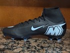 New  Mens Us 5 Nike Zoom Mercurial Superfly 10 Pro Fg Soccer Cleats Black blue