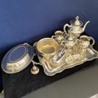 Vintage 11-pc Silverplate Serving Set     Quadruple Plate  Mixed Makers Marks