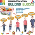 170 Pcs Stem Building Toys For Kids Ages 4-8  Building Blocks Educational Con   