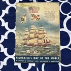 1955 Mccormick s Map Of The World Spice Map 1st Edition Pictorial Advertising