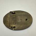 Vintage Humphreys Coal Mine Mining Miner Brass Belt Buckle Usa Made
