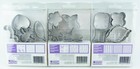 Lot Of 3 Wilton Fondant Cut-outs   Patterns Sets Geometric Garden   Romance