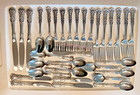 Gorham Sterling Silver Buttercup 32 Piece Flatware Set  960 Grams Without Knives