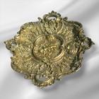 Antique 19th Century Bronze Centre Piece decorative Plate  Large  4kg   c1870