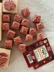 Christmas Rubber Stamp Lot Wood Mounted Holiday Cards Scrapbooking Craft Stamps