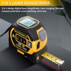 Laser Tape Measure 3 In 1 Digital Tape Measure High Precision Laser Rangefinder