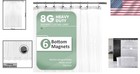 Durable 72x72 Waterproof Shower Curtain Liner With 6 Magnets - Heavy Duty Vinyl