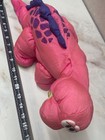 Vintage 1992 Fisher Price Bruce The Brontosaurus Plush Pink Puffalump Dinosaur
