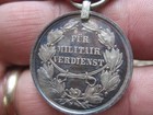 Schaumburg Silver Military Merit Medal 1870 With Ww1 Crossed Swords   Envelope  