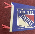 Rare Vintage Nhl 1970 New York Rangers Pennant Full Size Shipped Flat