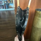 Antique Fireplace Bellow Fire Starter  Wood Leather Copper Hand Carved Ducks