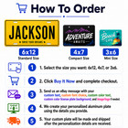 Custom Personalized Custom Aluminum License Plate Car Tag  your Name   Color  