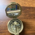 Vintage Brass Natural Sine India Pocket Transit Compass Surveying Tool Nautical