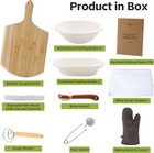 Bread Proofing Baskets Set With 30pcs Disposable Liners -100pcs Parchment Baking