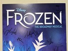 Disney   s Frozen - Broadway Musical - Signed Poster Window Card Original