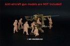 3d Printed 1 72 Ww Ii German  88mm Anti-aircraft Artillery Crew  7 Man Model