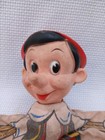 Vintage 1950 s Gund Disney Pinocchio Hand Puppet Rubber Head Cloth Body