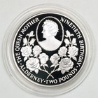 Mixed Lot Of 1990 Silver Proof Crown 90th Birthday Queen Elizabeth Queen Mother