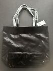 Retro Saks Fifth Avenue Black Two Handle Tote Bag New With Tags