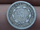 1858 P Seated Liberty Half Dime- Philadelphia  Good vg Details