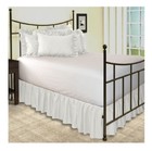 3 Sided White Solid  Dust Ruffled Bed Skirt  Open Corner 700 Tc Egyptian Cotton