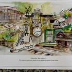 Original Historic Brunswick Md Numbered Print Square Corner Park Mural 10 5   x25   