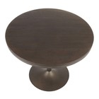 Dakota Industrial Dining Table In Antique Metal And Espresso Wood-pressed Grai