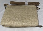  nwt  Vr Nyc Crossbody Purse Straw natural Suede 