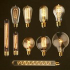 220v Vintage Industrial Retro Edison Bulb E27 40w Filament Light Deco Lamp S